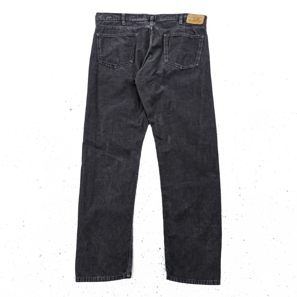 Patagonia Corduroy Pants Charcoal Gray Organic Cotton Straight Leg 36x32 Made in Sri Lanka