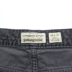 Patagonia Corduroy Pants Charcoal Gray Organic Cotton Straight Leg 36x32 Made in Sri Lanka
