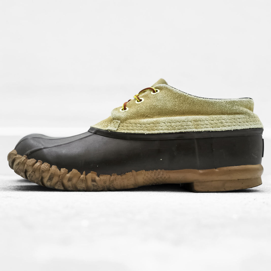 Danner ダックシューズ ビーンブーツ 28cm ブラウン キャンバス ラバー SLUSHER 3 EYELETS 90202X 1011