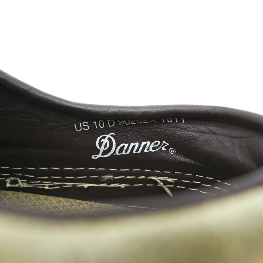 Danner Low Duck Shoes Duck Boots Beige Canvas Brown Rubber Steel Shank Made in Thailand US 10 D