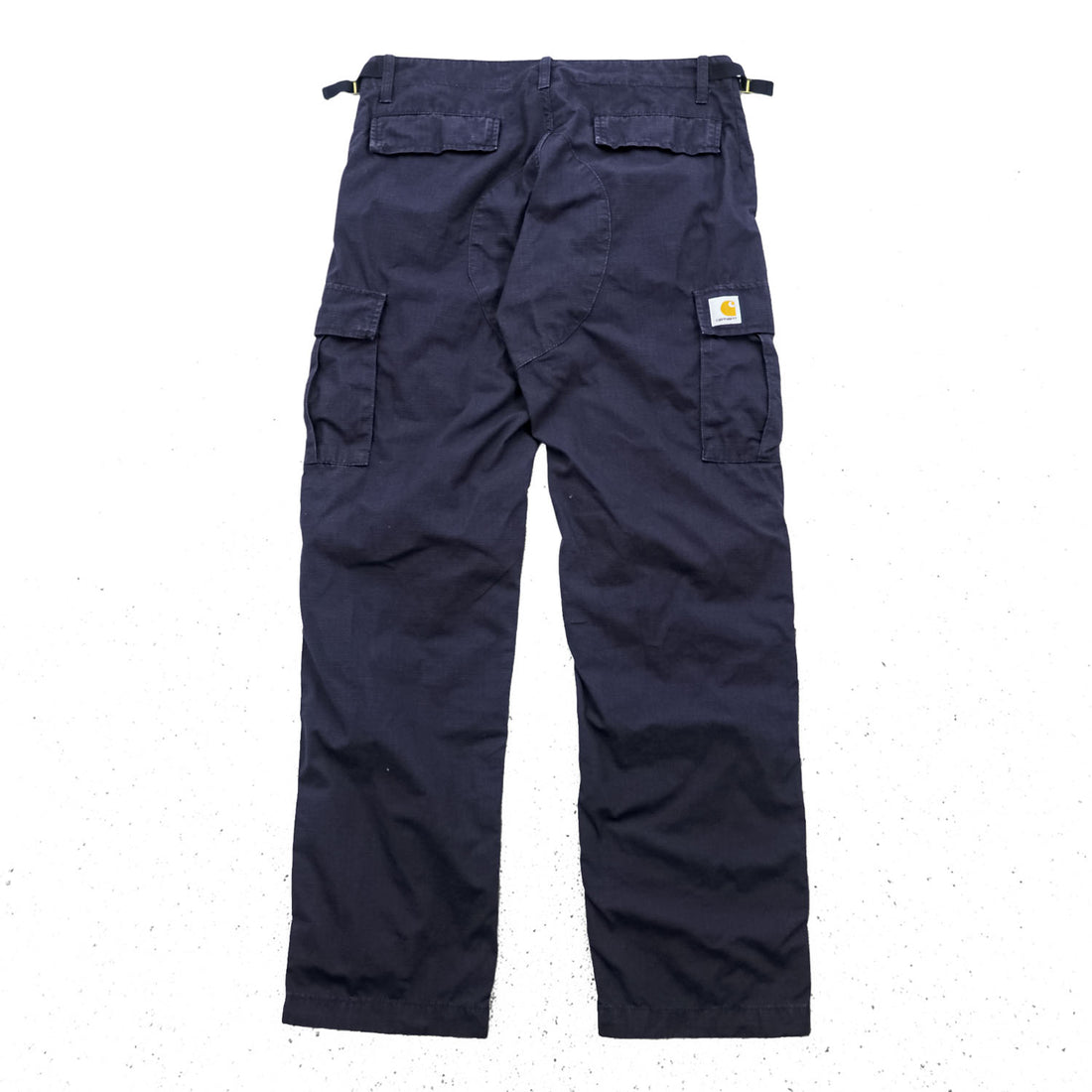 Carhartt WIP Aviation Pant Dark Navy Ripstop Cargo Pants Adjustable Waist 33x32