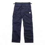 Carhartt WIP Aviation Pant Dark Navy Ripstop Cargo Pants Adjustable Waist 33x32