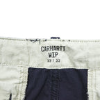 Carhartt WIP Aviation Pant Dark Navy Ripstop Cargo Pants Adjustable Waist 33x32