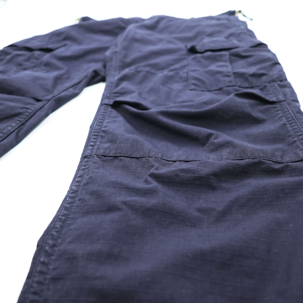 Carhartt WIP Aviation Pant Dark Navy Ripstop Cargo Pants Adjustable Waist 33x32