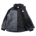 The North Face HyVent 3-in-1 Jacket Gray Black Removable Fleece Liner Hooded Men’s M