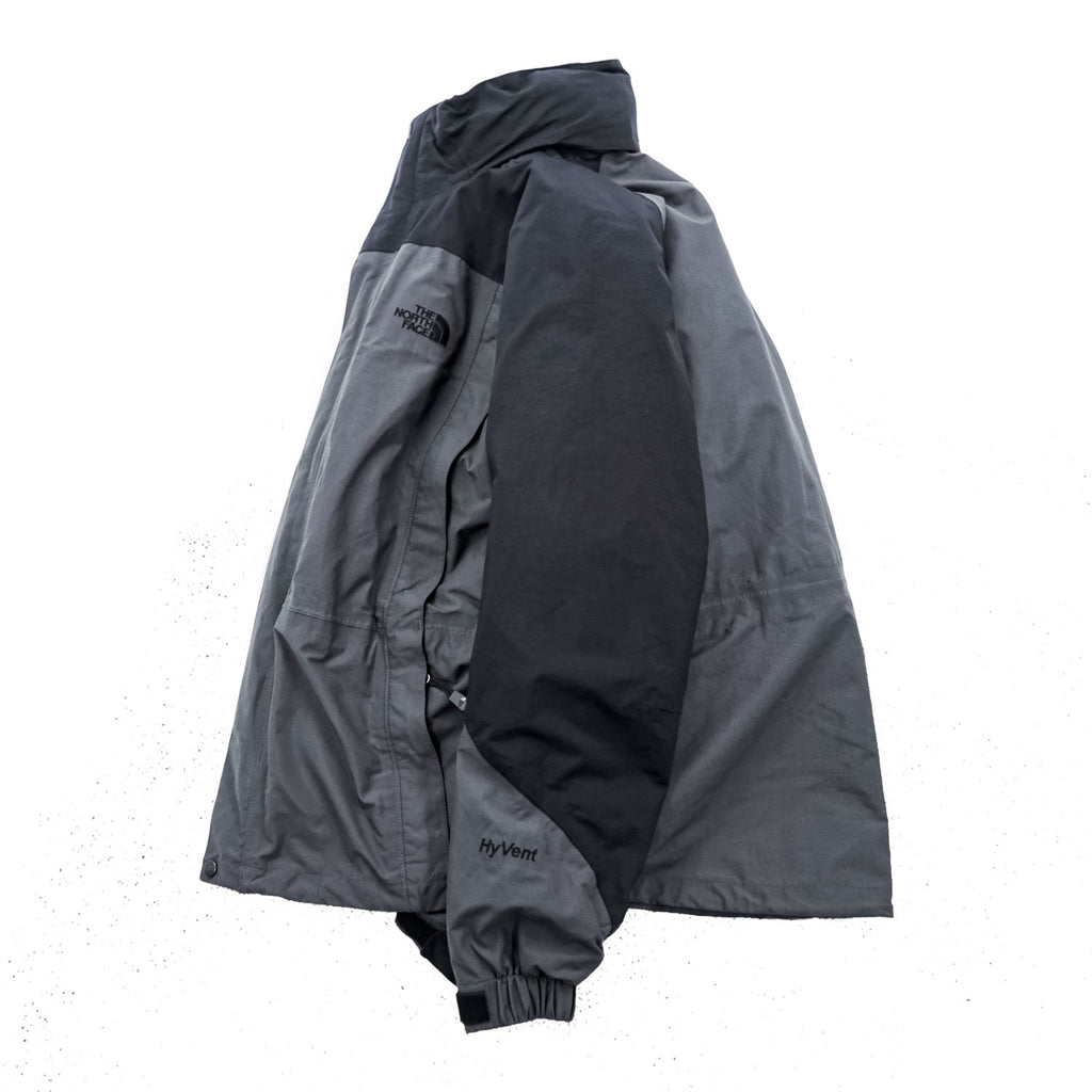 The North Face HyVent 3-in-1 Jacket Gray Black Removable Fleece Liner Hooded Men’s M