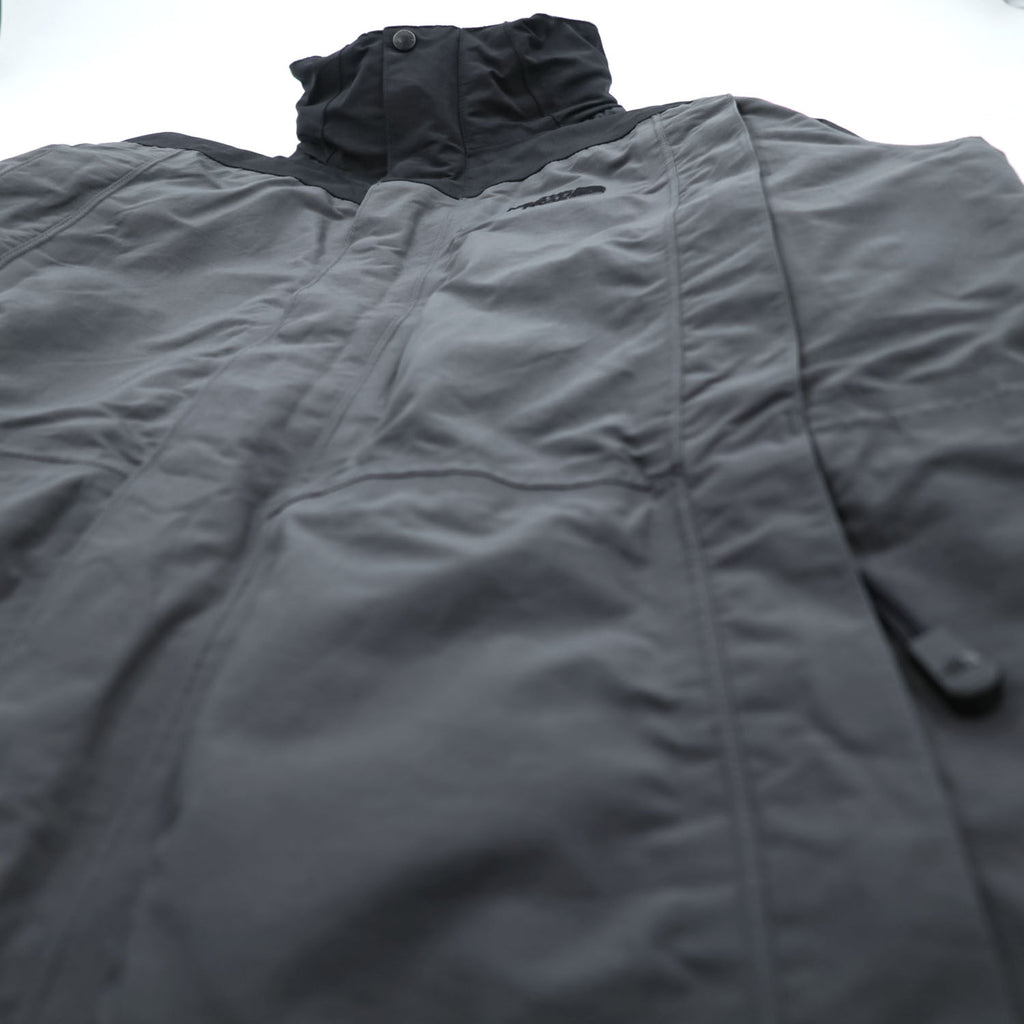 The North Face HyVent 3-in-1 Jacket Gray Black Removable Fleece Liner Hooded Men’s M