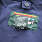 L.L.Bean Hooded Nylon Jacket Blue Navy Reflective Stripe Outdoor Jacket Men’s M