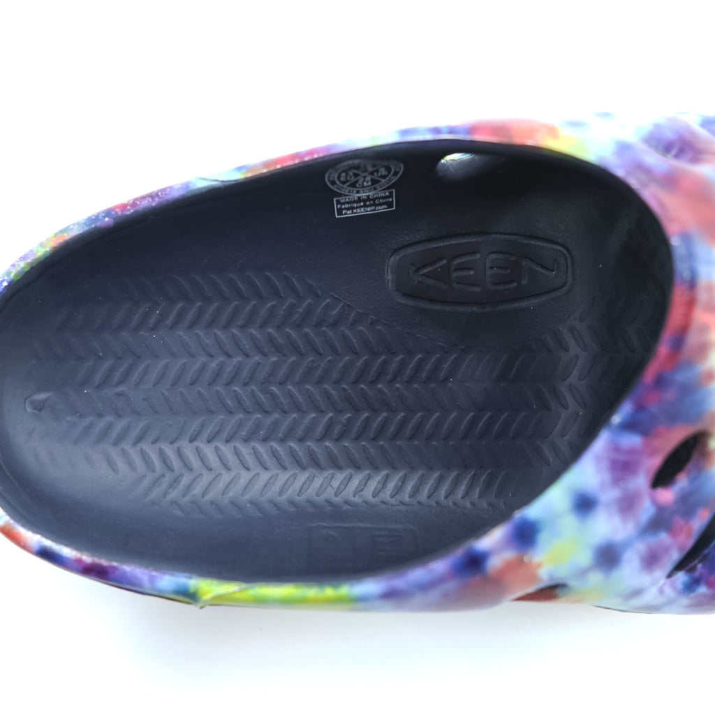 KEEN YOGUI ARTSFULL Sandals US10 Blue, Red, Yellow tie dye 1014818