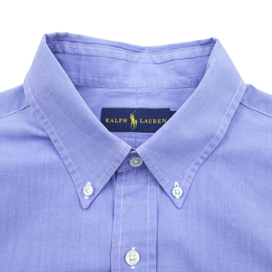 Ralph Lauren 長袖 ボタンダウンシャツ XL ブルー スモールポニー ロゴ 刺繍