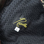 Needles ペイズリー柄 トラックパンツ ジャージ L ブラック ジャカード 総柄 POLY-JACQUARD QV316 日本製