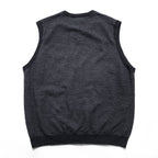 Brooks Brothers エクストラファイン メリノウール Vネック ニットベスト L グレー EXTRA FINE ITALIAN MERINO