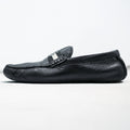 BALLY Driving Shoes Leather Loafers US7 Black WALTEC Swiss Made SVKF