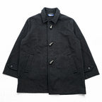 Polo Ralph Lauren 90s Vintage Duffle Coat XL Gray Melton Wool Triangle Tag