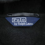 Polo Ralph Lauren 90s Vintage Duffle Coat XL Gray Melton Wool Triangle Tag