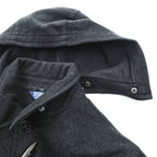 Polo Ralph Lauren 90s Vintage Duffle Coat XL Gray Melton Wool Triangle Tag