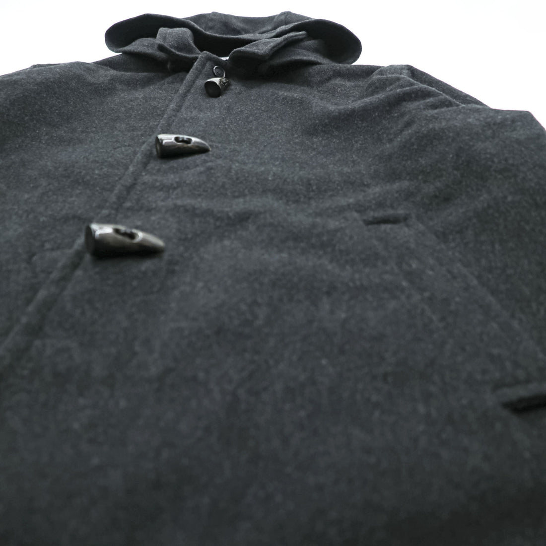 Polo Ralph Lauren 90s Vintage Duffle Coat XL Gray Melton Wool Triangle Tag