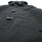 Polo Ralph Lauren 90s Vintage Duffle Coat XL Gray Melton Wool Triangle Tag