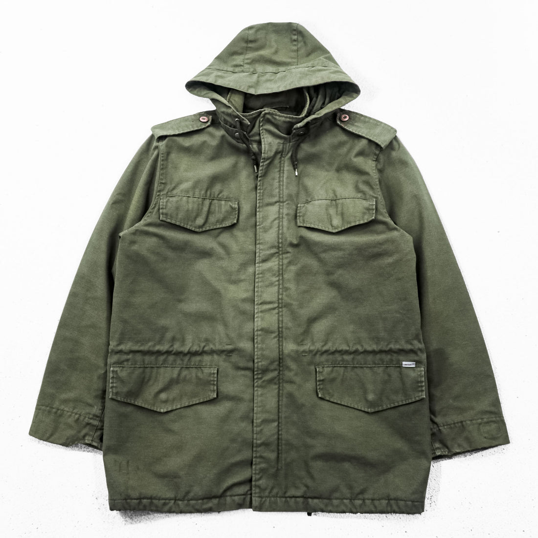 carhartt ヒックマンコート モッズコート フィールドジャケット XL カーキ 中綿 フード着脱 エポレット ドローコード