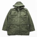Carhartt Hickman Coat Mod Parka Field Jacket, Size XL, Khaki, Padded, Detachable Hoodie, Epaulets, Drawcord