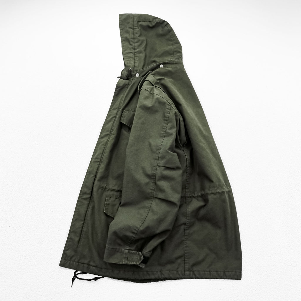 Carhartt Hickman Coat Mod Parka Field Jacket, Size XL, Khaki, Padded, Detachable Hoodie, Epaulets, Drawcord