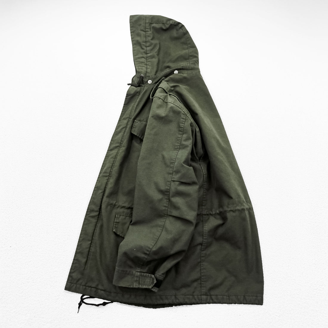 Carhartt Hickman Coat Mod Parka Field Jacket, Size XL, Khaki, Padded, Detachable Hoodie, Epaulets, Drawcord