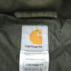Carhartt Hickman Coat Mod Parka Field Jacket, Size XL, Khaki, Padded, Detachable Hoodie, Epaulets, Drawcord