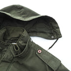Carhartt Hickman Coat Mod Parka Field Jacket, Size XL, Khaki, Padded, Detachable Hoodie, Epaulets, Drawcord