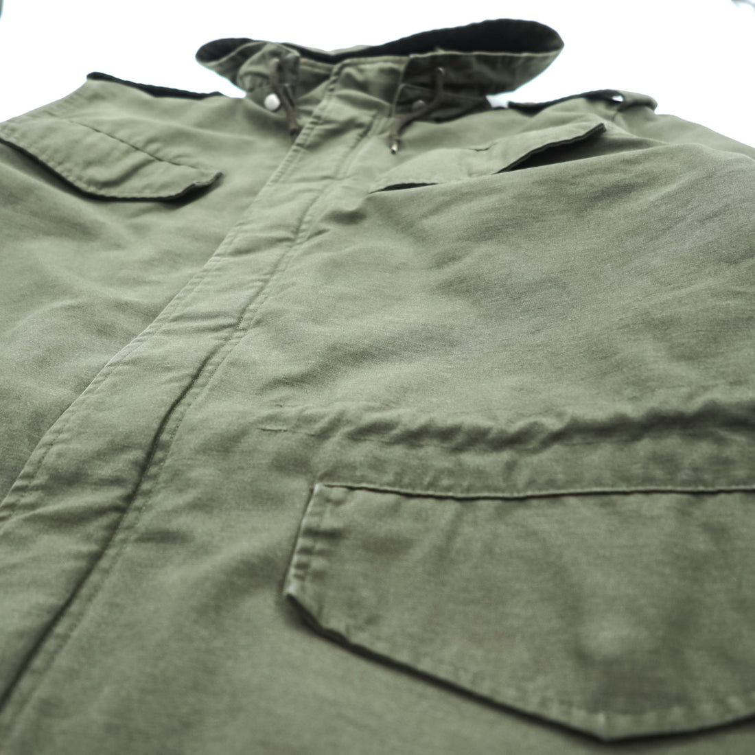 Carhartt Hickman Coat Mod Parka Field Jacket, Size XL, Khaki, Padded, Detachable Hoodie, Epaulets, Drawcord