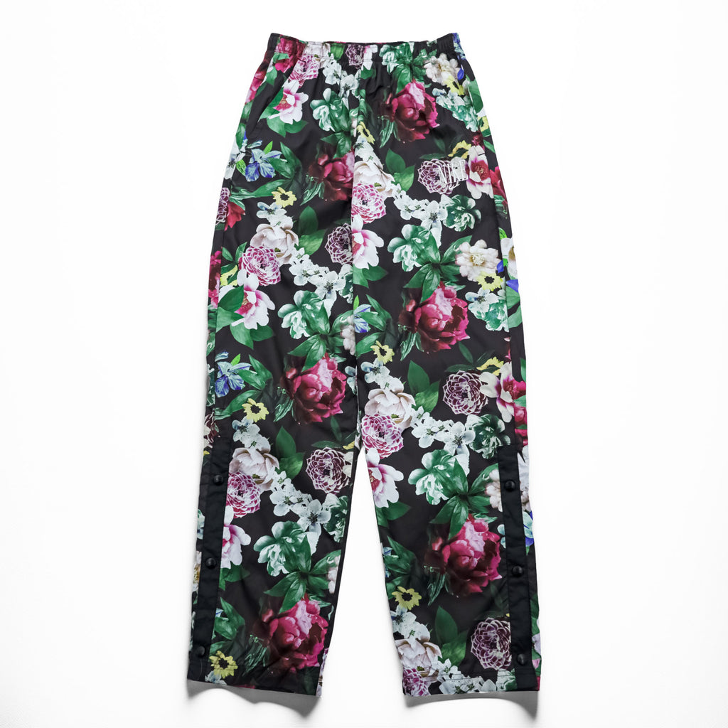 NIKE Track Pants S Black, Green, Pink Patterned Femme Floral Print Pants Floral Pattern Mesh Liner Breathable CU6517-010