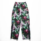 NIKE Track Pants S Black, Green, Pink Patterned Femme Floral Print Pants Floral Pattern Mesh Liner Breathable CU6517-010