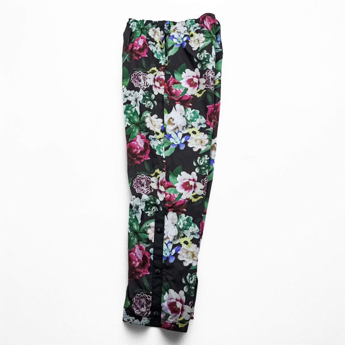 NIKE Track Pants S Black, Green, Pink Patterned Femme Floral Print Pants Floral Pattern Mesh Liner Breathable CU6517-010