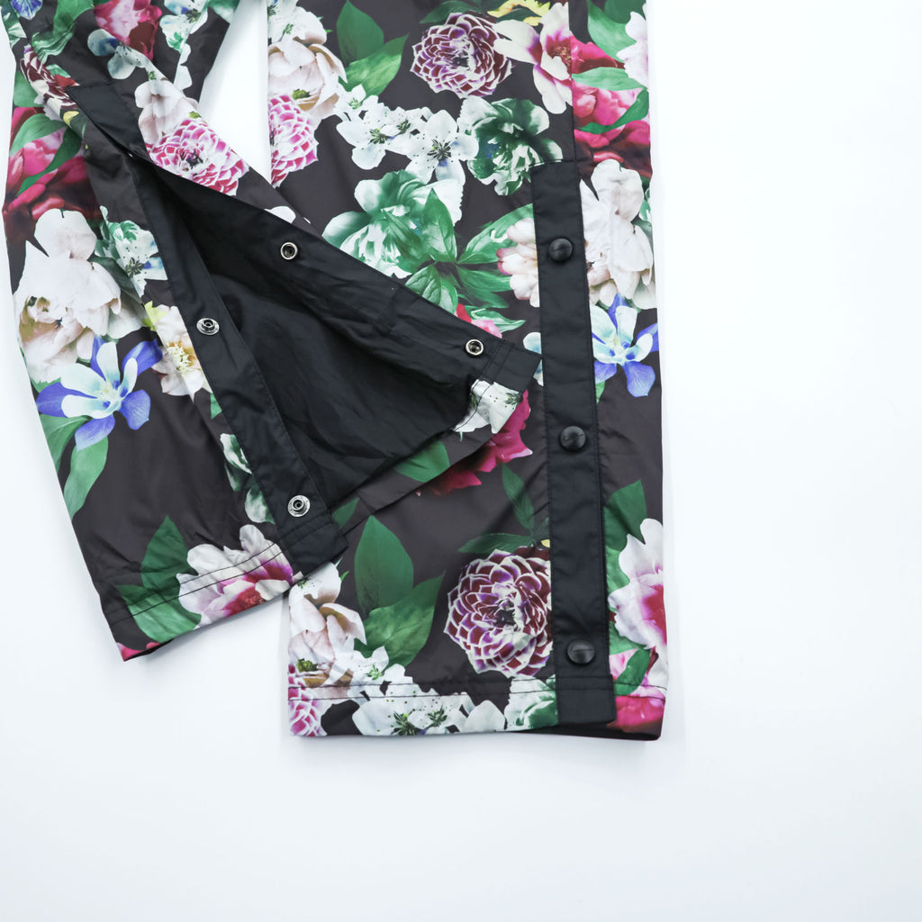 NIKE Track Pants S Black, Green, Pink Patterned Femme Floral Print Pants Floral Pattern Mesh Liner Breathable CU6517-010