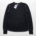 BUZZ RICKSON'S 日本製 サーマル 長袖 ロングスリーブ ワッフル Tシャツ S ブラック ロンT BR63755 未使用品