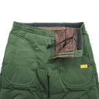 NATAL DESIGN × NANGA Japan Made Shell Outdoor Puffer Pants S Khaki Premium White Duck Down