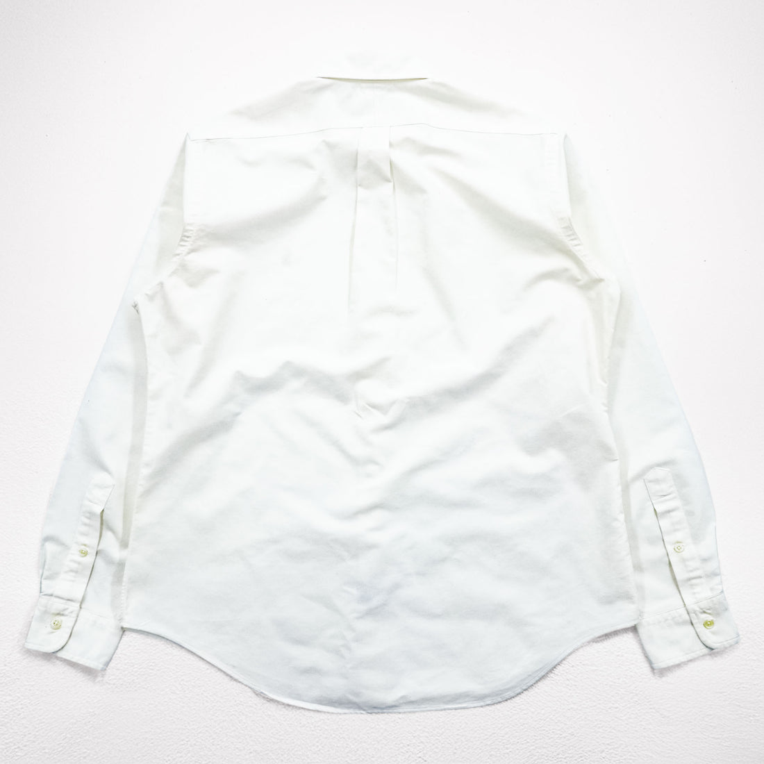 Ralph Lauren 長袖 ボタンダウンシャツ L ホワイト オックスフォード スモールポニー ロゴ 刺繍