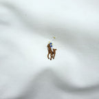 Ralph Lauren 長袖 ボタンダウンシャツ L ホワイト オックスフォード スモールポニー ロゴ 刺繍