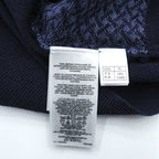 Brooks Brothers エクストラファイン メリノウール Vネック ニットベスト XL ブルー ネイビー 総柄