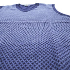 Brooks Brothers エクストラファイン メリノウール Vネック ニットベスト XL ブルー ネイビー 総柄
