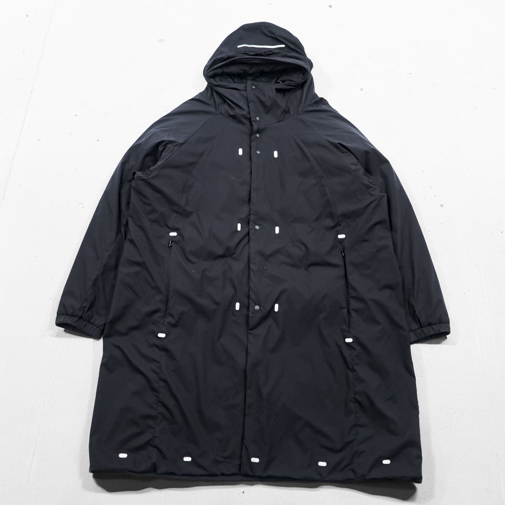 alk phenix Mountain Parka Shell Rain Jacket L Black Dome Coat P09520T51