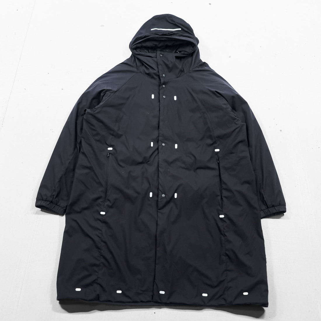 alk phenix Mountain Parka Shell Rain Jacket L Black Dome Coat P09520T51