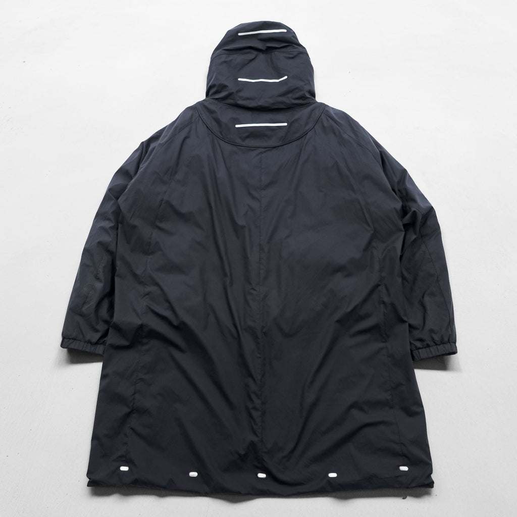 alk phenix Mountain Parka Shell Rain Jacket L Black Dome Coat P09520T51
