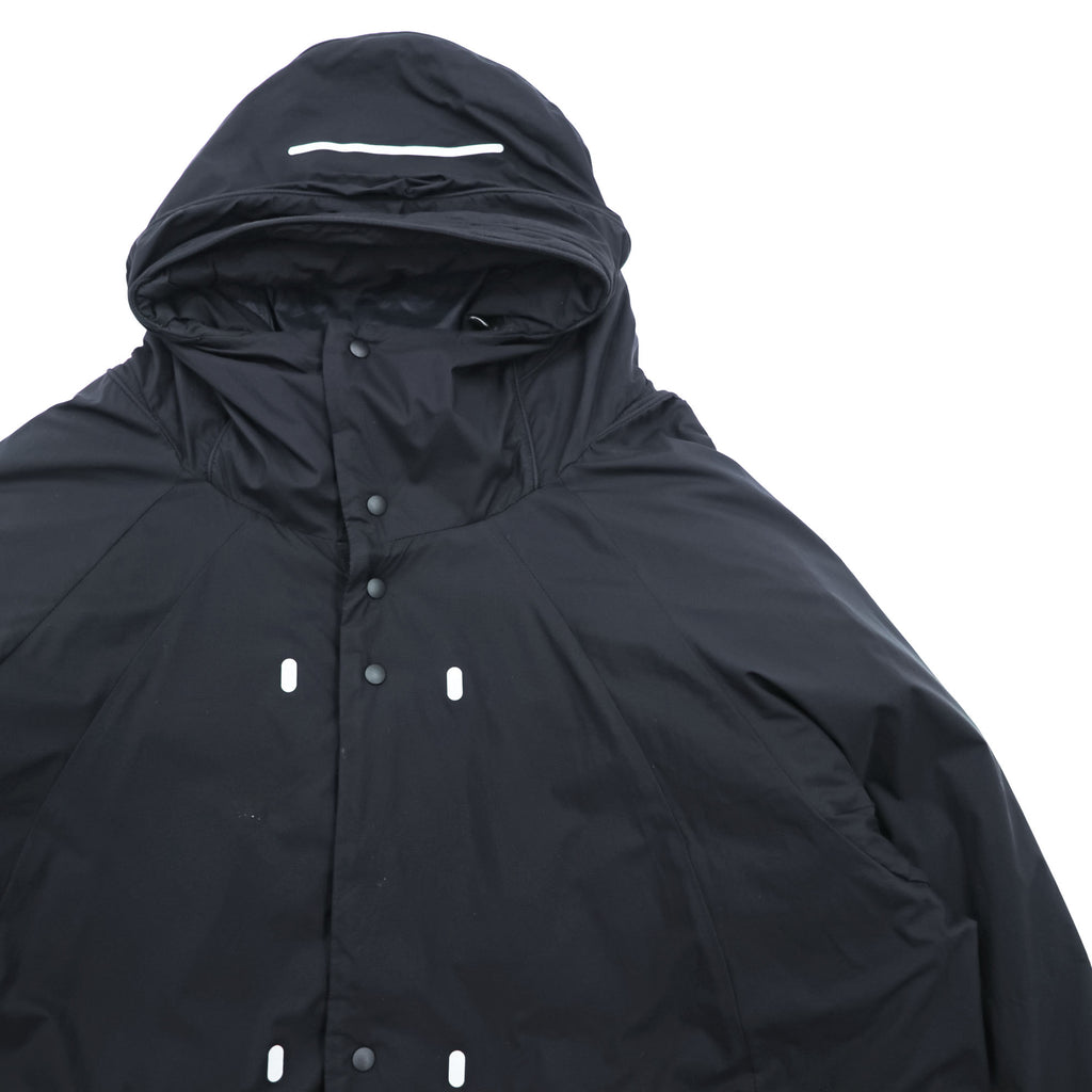alk phenix Mountain Parka Shell Rain Jacket L Black Dome Coat P09520T51