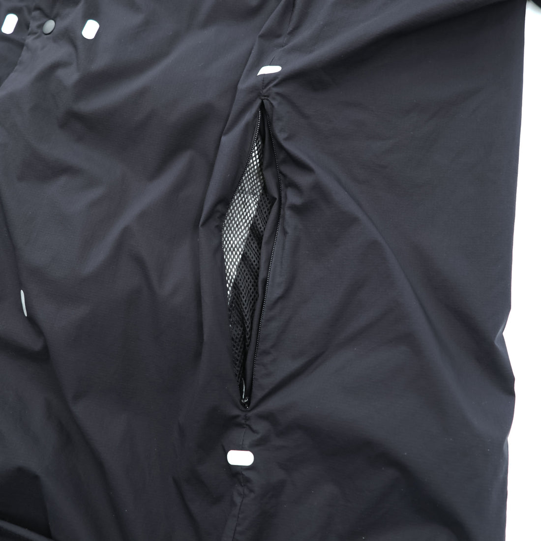alk phenix Mountain Parka Shell Rain Jacket L Black Dome Coat P09520T51