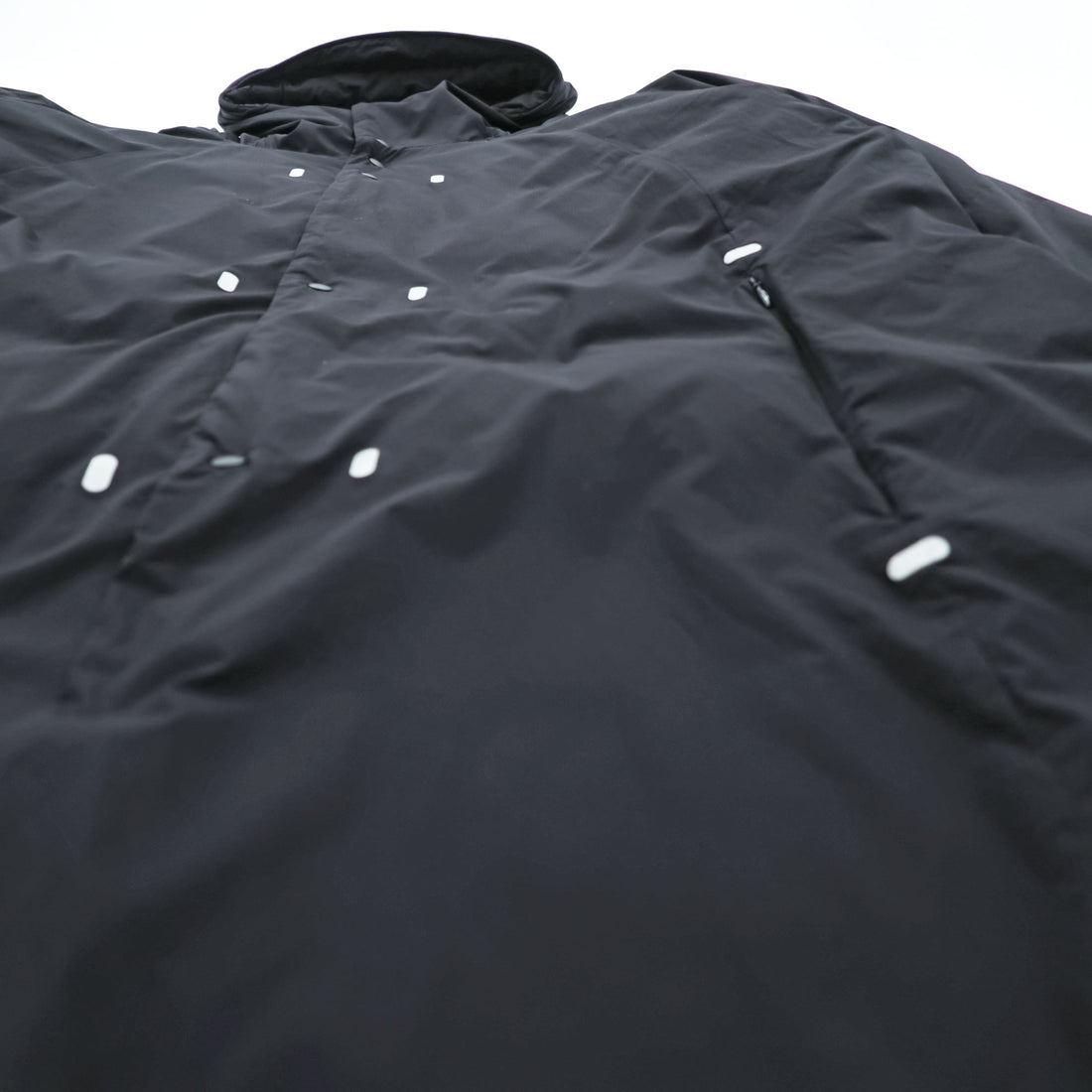 alk phenix Mountain Parka Shell Rain Jacket L Black Dome Coat P09520T51