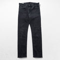 Levi Strauss 510 Skinny Fit Denim Pants Jeans M Black Stretch Men's Jeans PREMIUM Big E Leather Patch 05510-0857