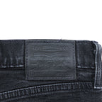 Levi Strauss 510 Skinny Fit Denim Pants Jeans M Black Stretch Men's Jeans PREMIUM Big E Leather Patch 05510-0857