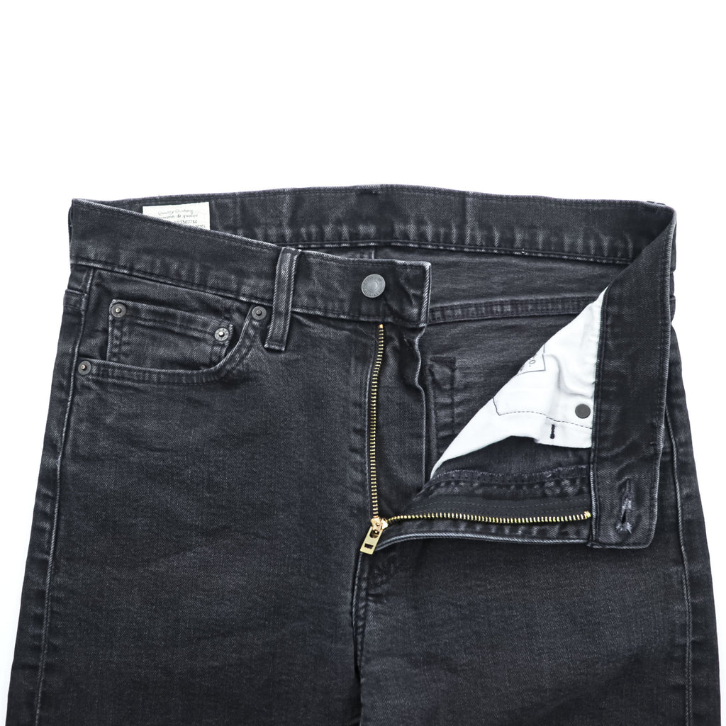 Levi Strauss 510 Skinny Fit Denim Pants Jeans M Black Stretch Men's Jeans PREMIUM Big E Leather Patch 05510-0857