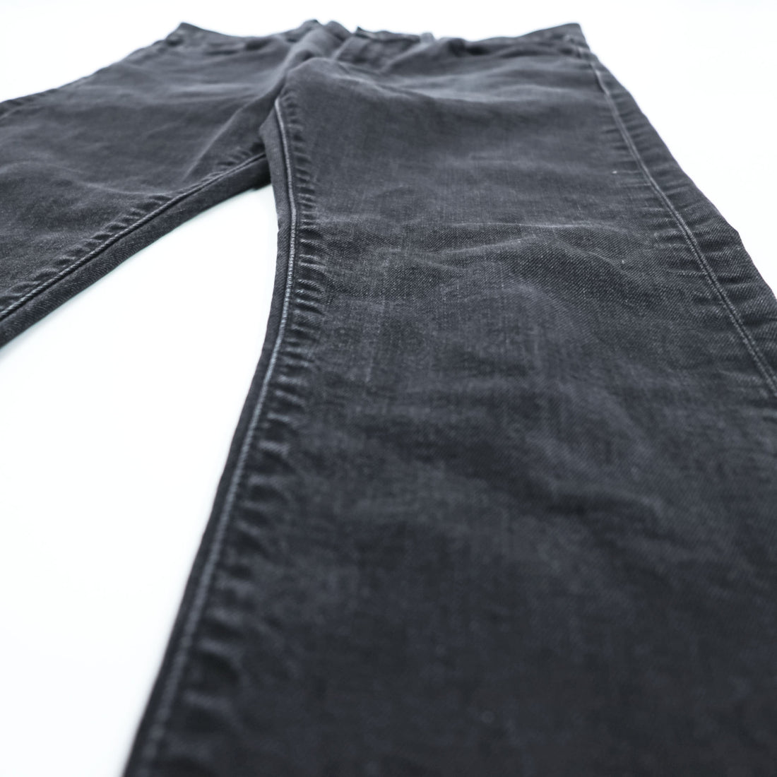 Levi Strauss 510 Skinny Fit Denim Pants Jeans M Black Stretch Men's Jeans PREMIUM Big E Leather Patch 05510-0857