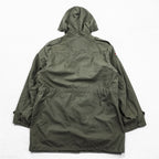 90s Vintage Dutch Army SEYNTEX Hooded Field Parka Olive Faux Fur Lined Military Jacket Size 50
